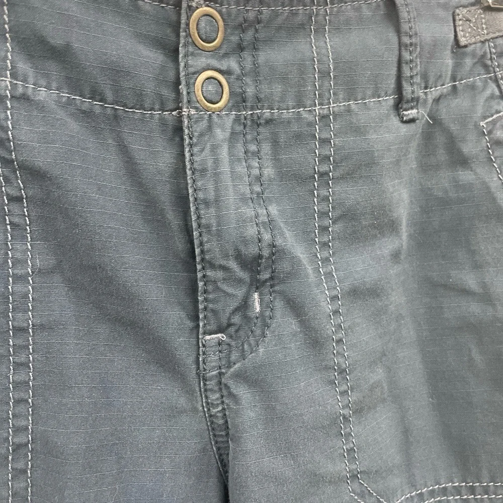 Eddie Bauer Blue Drawstring Hem‎ Cargo  Mercer Fit Bermuda Shorts Petite 2